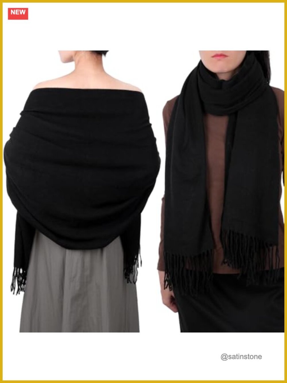 Cashmere Scarf for Women Winter Warm Pashmina Shawl Wrap Bridesmaid Gift